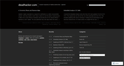 Desktop Screenshot of deadhacker.com