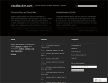 Tablet Screenshot of deadhacker.com